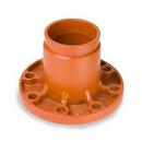 6 in. Grooved x Flanged Painted Ductile Iron Adapter