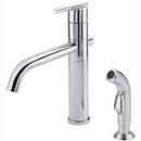 2.2 gpm Single Lever Handle Deckmount Kitchen Sink Faucet Swivel Spout 1/2 in. NPSM Connection in Polished Chrome