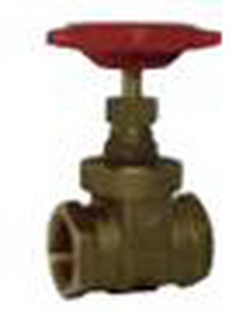 Red-White Valve Brass FNPT Gate Valve 