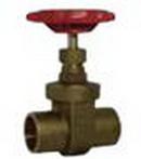 3/4 in. Brass Solder Gate Valve