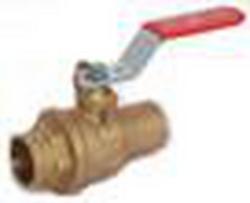 1 in. Brass Full Port Solder 600# Ball Valve