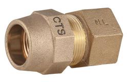 1 in. FIPS x Grip Joint Brass Coupling