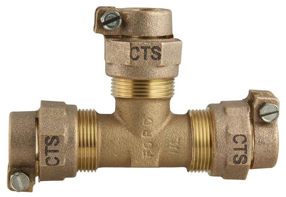 Ford Meter Box Pack Joint Brass Tee 