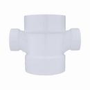 White PVC DWV Double Sanitary Tee 