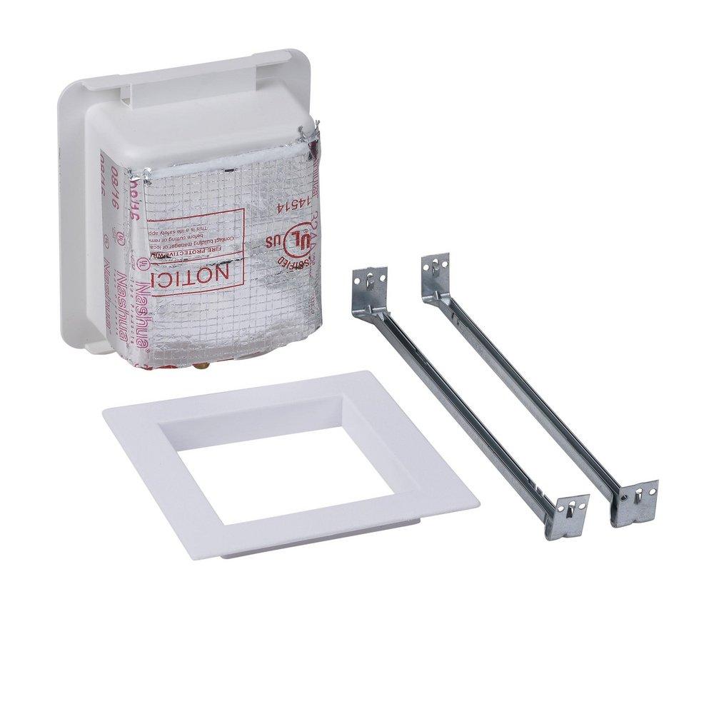 Oatey&reg; White 7-69/100 in x 8-69/100 in x 4-1/5 in Ice Maker Supply Box 