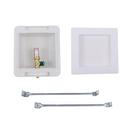 Oatey&reg; White 5-9/10 x 5-4/5 x 3-3/4 in. Ice Maker Supply Box 