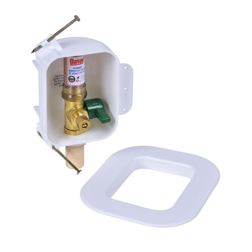 Oatey&reg; White 4-1/20 in x 5-3/5 in x 2-7/20 in Ice Maker Supply Box 