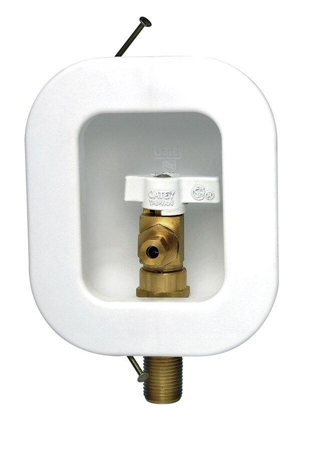 Oatey&reg; White 4-1/20 in x 5-3/5 in x 2-7/20 in Ice Maker Supply Box 