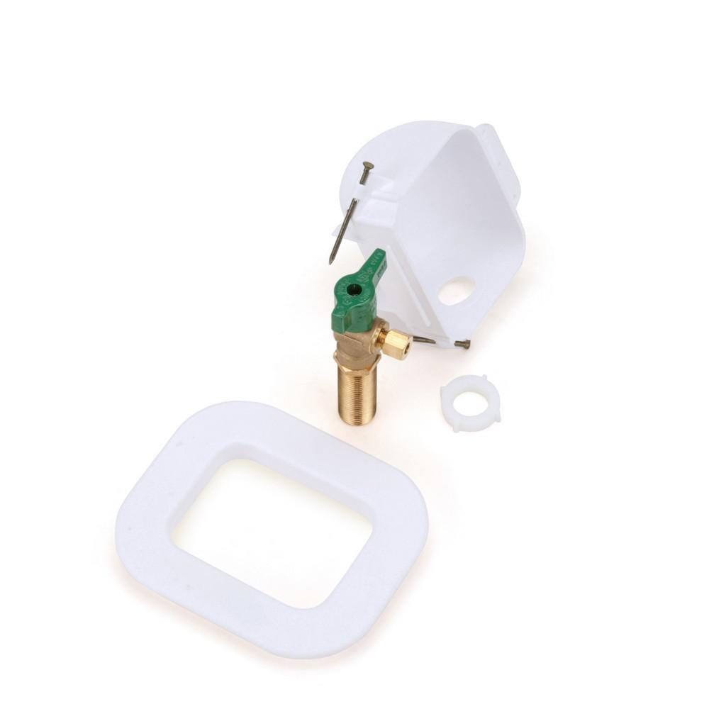 Oatey&reg; White 4-1/20 in x 5-3/5 in x 2-7/20 in Ice Maker Supply Box 