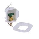 Oatey&reg; White 3-1/4 x 4 x 2-1/2 in. Ice Maker Supply Box 