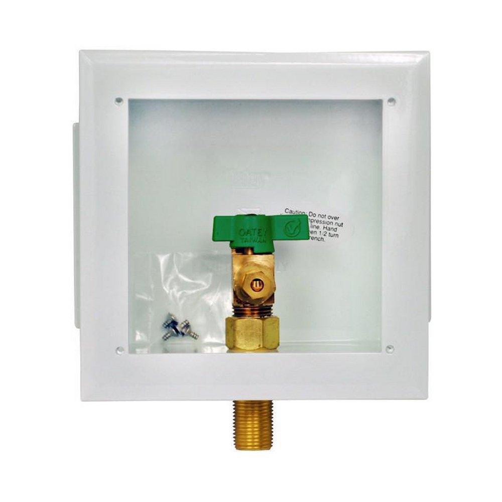 Oatey&reg; White 5-1/2 x 5 x 2-1/2 in. Ice Maker Supply Box 