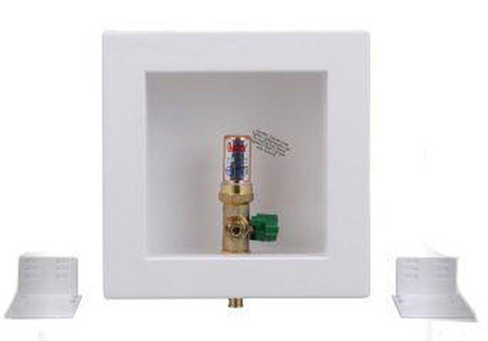 Oatey&reg; White 6-21/50 in x 6 in x 3-1/2 in Ice Maker Supply Box 