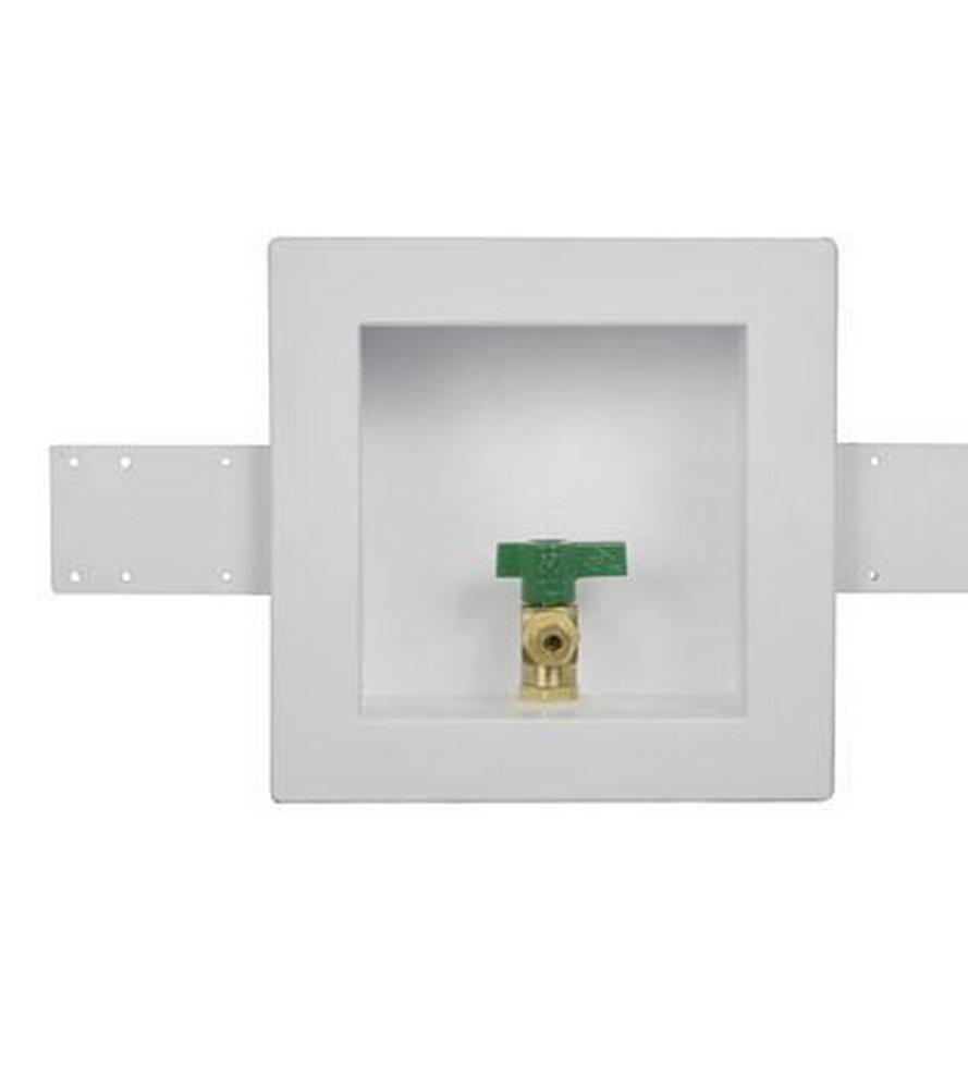 Oatey&reg; White 6-21/50 in x 6 in x 3-1/2 in Ice Maker Supply Box 