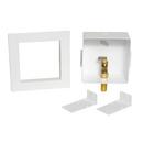 Oatey&reg; White 6 x 6 x 3-3/8 in. Ice Maker Supply Box 