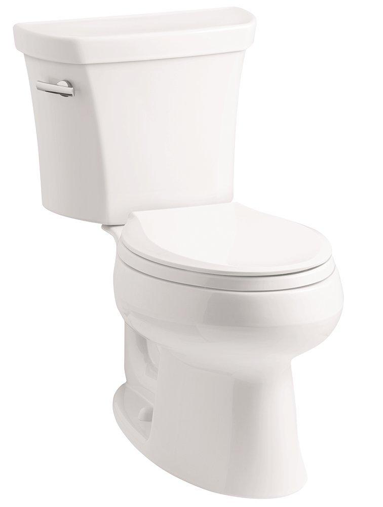 KOHLER White 1.6 gpf Elongated Floor Mount Toilet Bowl 