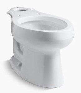 KOHLER White 1.6 gpf Elongated Floor Mount Toilet Bowl 