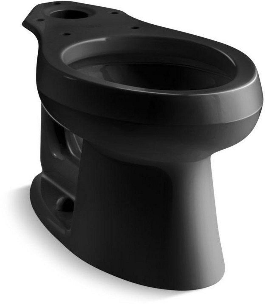 KOHLER Black Black Elongated Toilet Bowl (Seat Not Included) 
