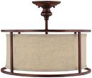 Capital Lighting Burnished Bronze 13 x 17 in. 60 W 3-Light Medium Semi-Flush Mount Ceiling Fixture in Burnished Bronze 