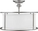 Capital Lighting Matte Nickel 3-Light Semi-Flush Ceiling Fixture 