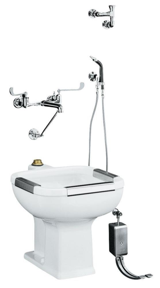 KOHLER White 21 x 27-1/8 in. Vitreous China Service Sink 