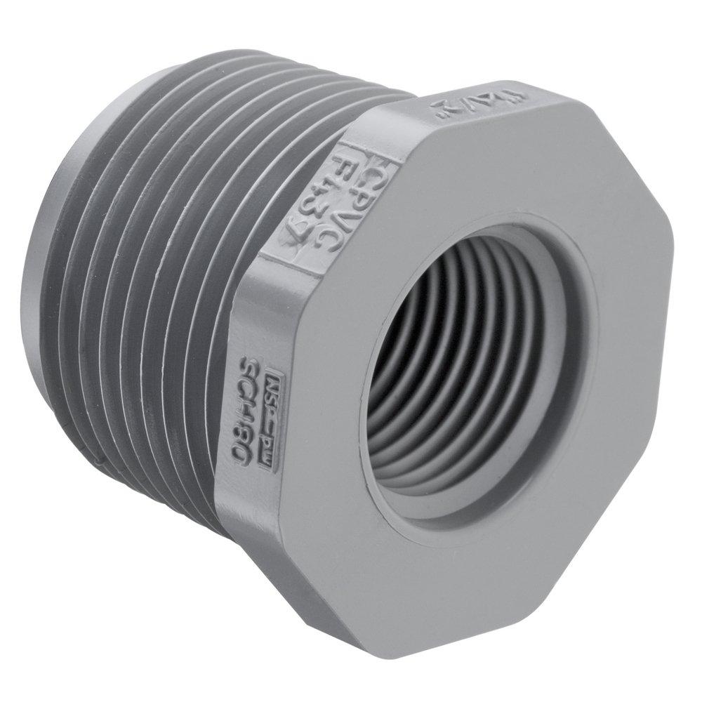 Grey MPT x FPT Schedule 80 CPVC Bushing 