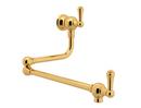 ROHL&reg; English Gold Two Handle Lever Pot Filler 
