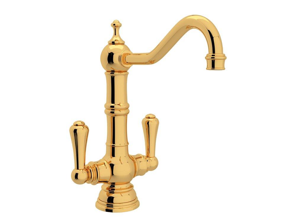 Perrin & Rowe&reg; Inca Brass Two Handle Bar Faucet 