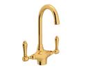 ROHL&reg; Inca Brass Two Handle Lever Bar Faucet 