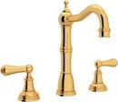 3-Hole Deckmount Bar Faucet with Double Lever Handle in Inca Brass