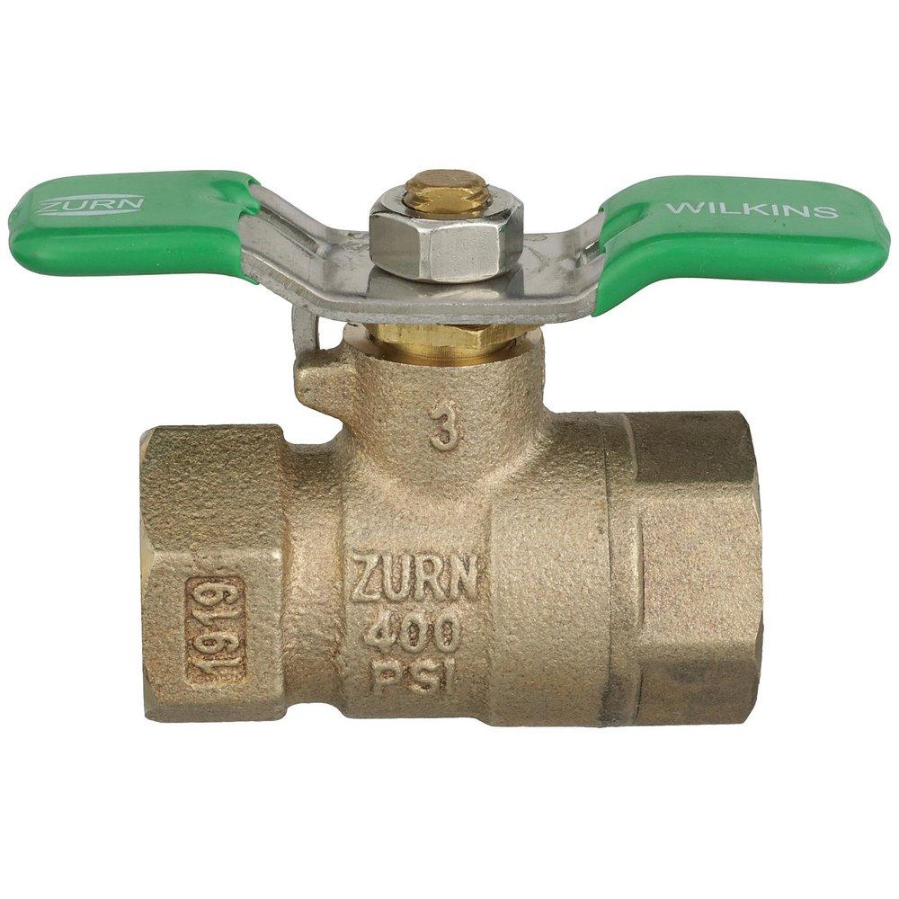 Zurn Wilkins Bronze Full Port FNPT 400# Ball Valve 