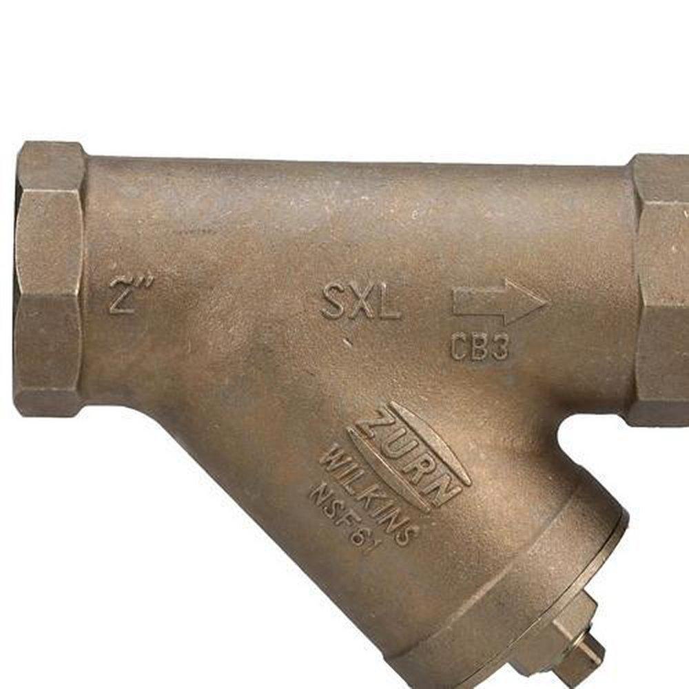 Zurn Wilkins 2 in. Cast Bronze FNPT 20 Mesh Valve Strainer 