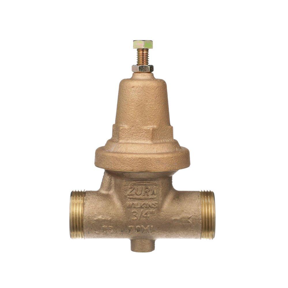 Zurn Wilkins Cast Bronze 75# 300 psi Bronze Double Union FNPT x Copper Sweat Pressure Reducing Valve 