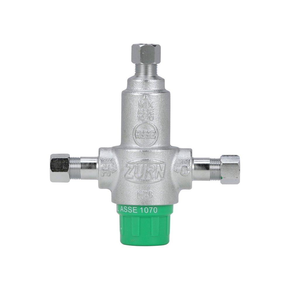 Zurn Wilkins Brushed Nickel 3-Port Compression Mixing Valve 