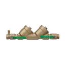 1-1/4 in Bronze FPT Double Check Valve Assembly with Quarter-Turn Ball Valves