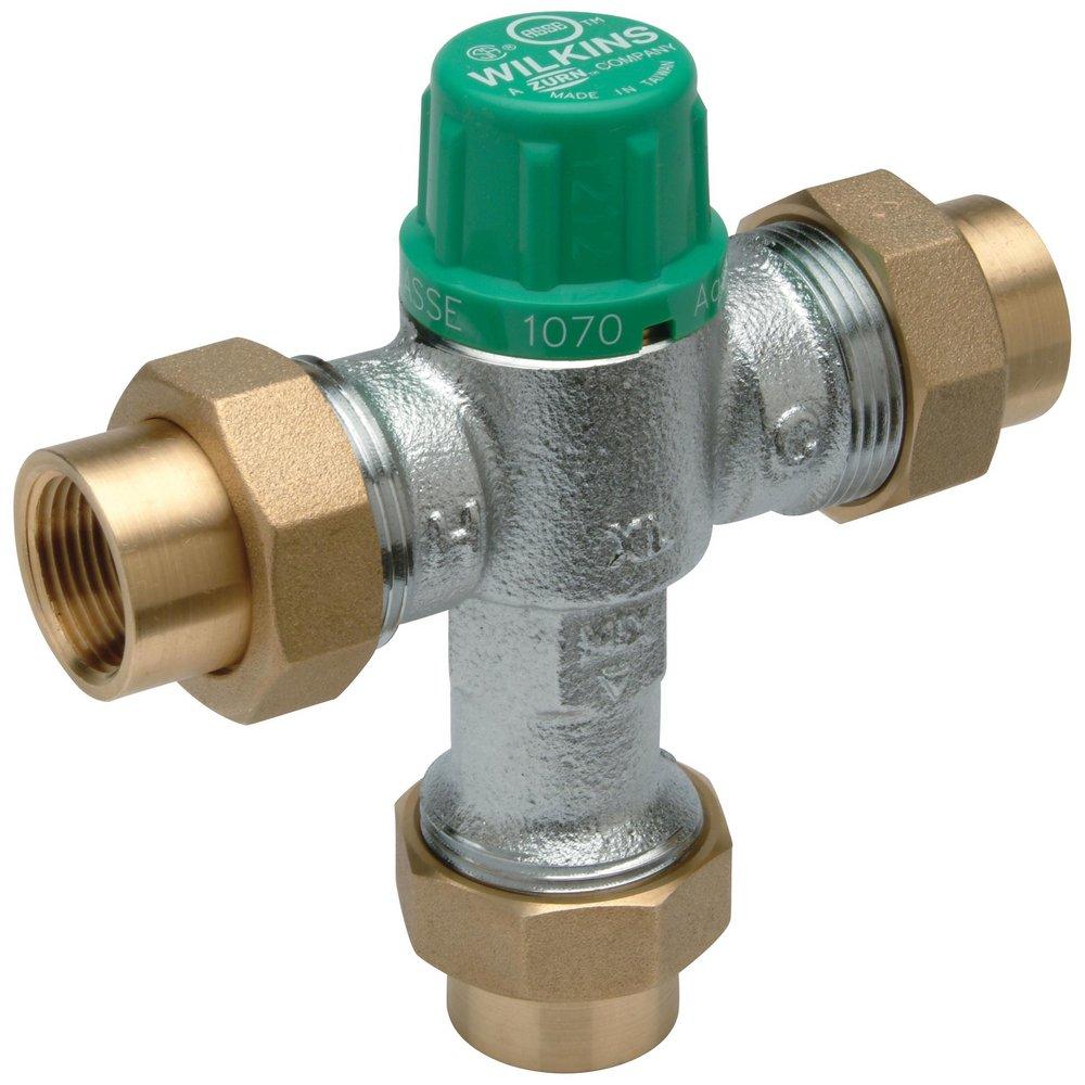 Zurn Wilkins Brushed Nickel FNPT Mixing Valve 