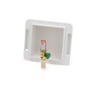 Oatey&reg; White 5-9/10 x 5-4/5 x 3-3/4 in. Ice Maker Supply Box 