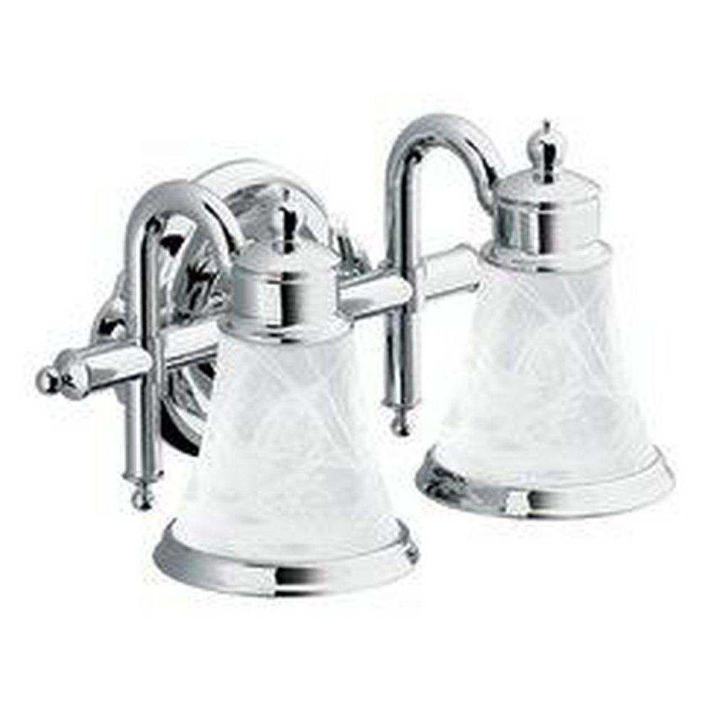 Moen Polished Chrome 2-Light Bath Light 