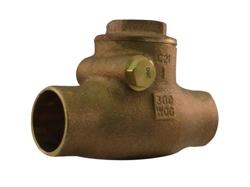 Milwaukee Valve Bronze Solder Swing Check Valve 