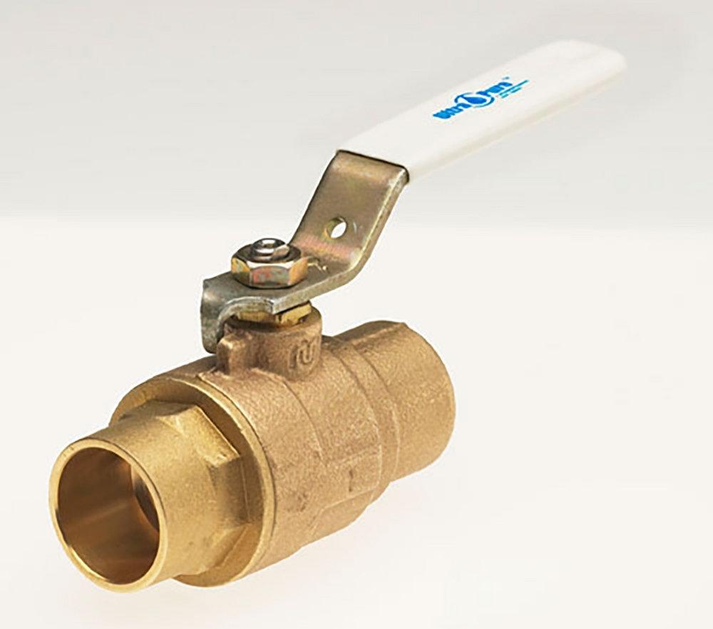 Milwaukee Valve Bronze Cast Bronze Full Port Solder 600# Ball Valve 