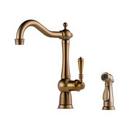 Single Handle Kitchen Faucet in Brilliance® Brushed Bronze