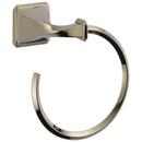 Round Open Towel Ring in Polished Nickel