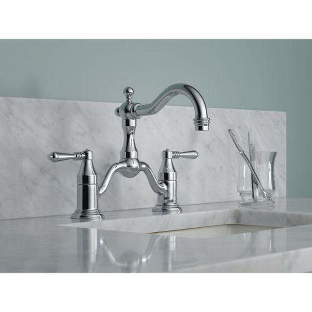 Brizo Venetian Bronze Two Handle Bridge Bathroom Sink Faucet 