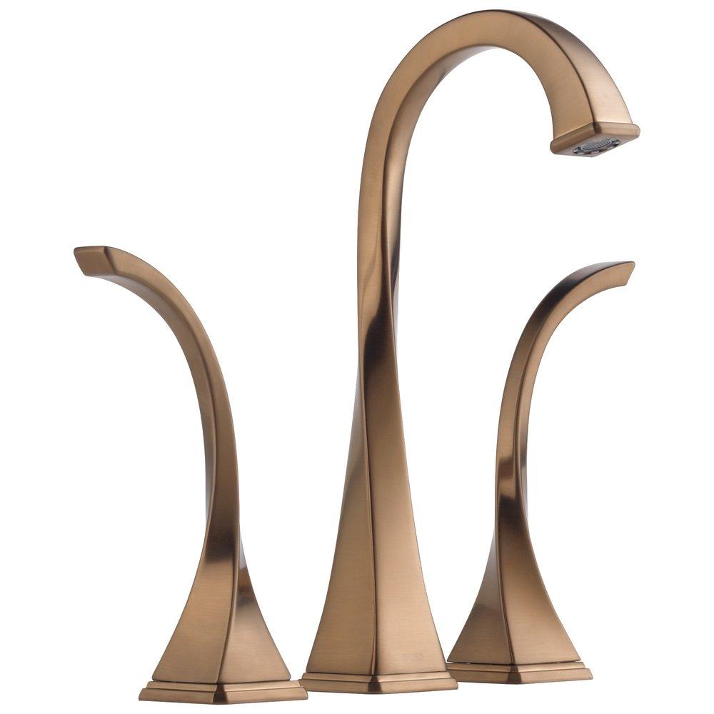 Brizo Brilliance Brushed Bronze Two Handle Widespread Bathroom Sink Faucet 