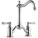 Brizo Chrome 2-Hole Deckmount Bar Faucet with Double Lever Handle 