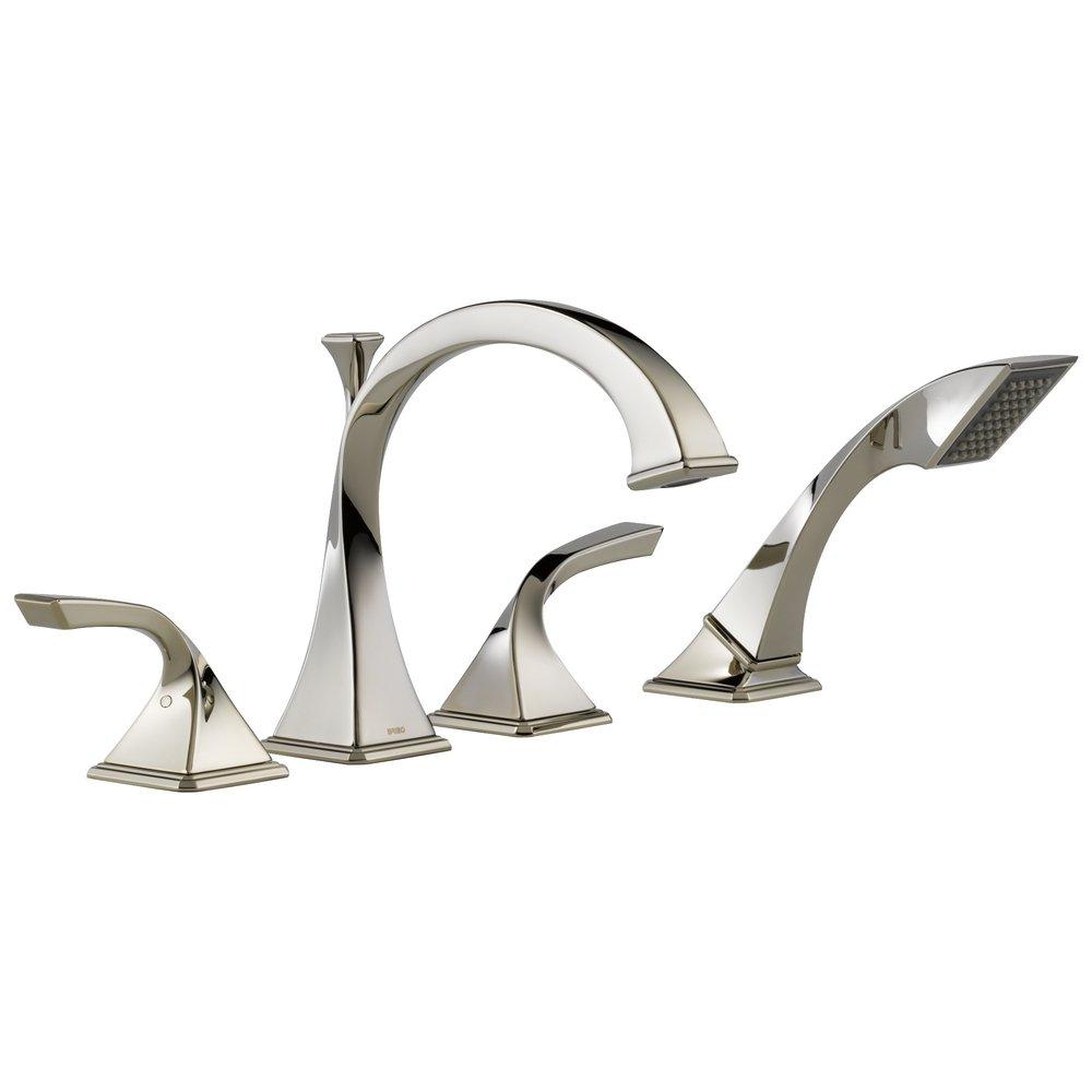 Brizo Polished Nickel Two Handle Roman Tub Faucet Trim Only 