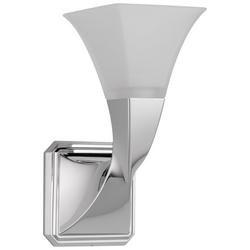 60 W 6-5/8 in. 1-Light C7 Sconce in Chrome
