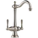 Two Handle Lever Handle Bar Faucet in Stainless