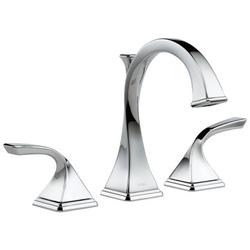 Two Handle Widespread Bathroom Sink Faucet in Polished Chrome