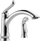 Single Handle Kitchen Faucet with Side Spray in Chrome