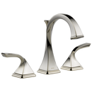 Brizo Brilliance Polished Nickel Two Handle Widespread Bathroom Sink Faucet 